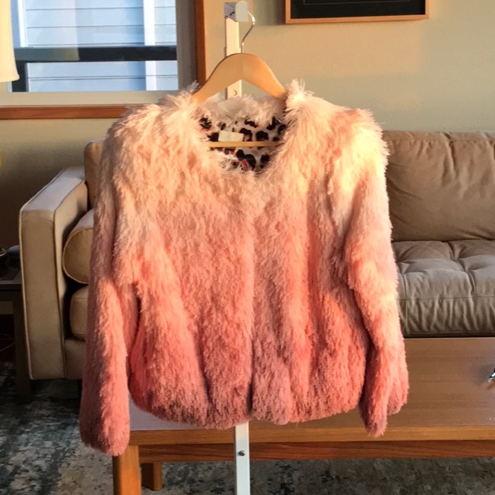 Outrageously hip faux fur jacket